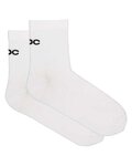 POC Cyklistické ponožky kotníkové - CADENCE ROAD SHORT SOCKS - bílá