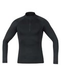 GORE Cyklistické triko s dlouhým rukávem - M BL THERMO TURTLENECK - černá