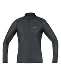 GORE Cyklistické triko s dlouhým rukávem - M GWS BL THERMO TURTLENECK - černá