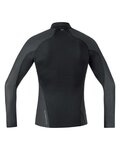 GORE Cyklistické triko s dlouhým rukávem - M GWS BL THERMO TURTLENECK - černá