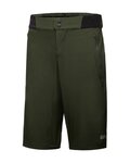 GORE Cyklistické kalhoty krátké bez laclu - C5 - zelená