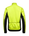 GORE Cyklistická zateplená bunda - C3 WINDSTOPPER® - žlutá/černá