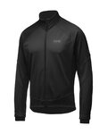 GORE Cyklistická zateplená bunda - C3 WINDSTOPPER® - černá