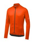 GORE Cyklistický dres s dlouhým rukávem zimní - C3 THERMO - oranžová