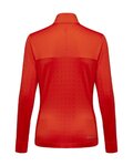 GORE Cyklistické triko s dlouhým rukávem - EVERYDAY THERMO 1/4-ZIP WMN - oranžová