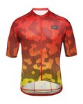 GORE Cyklistický dres s krátkým rukávem - RAIN CAMO - oranžová/žlutá