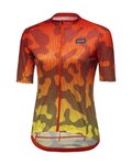 GORE Cyklistický dres s krátkým rukávem - RAIN CAMO WMN - oranžová/žlutá