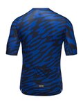 GORE Cyklistický dres s krátkým rukávem - SPIRIT ORGANIC - modrá/černá