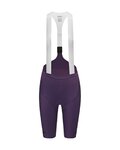 GORE Cyklistické kalhoty krátké s laclem - DISTANCE 3.0 - fialová
