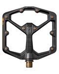 CRANKBROTHERS pedály - STAMP 11 LARGE - černá/zlatá