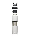 CAMELBAK Cyklistická láhev na vodu - MULTIBEV VACUUM STEINLESS 0,65L/0,5L - černá