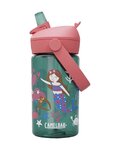 CAMELBAK Cyklistická láhev na vodu - THRIVE FLIP STRAW KIDS 0,4l - zelená/růžová