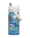 CAMELBAK Cyklistická láhev na vodu - THRIVE FLIP STRAW KIDS VSS 0,35 L - modrá/vícebarevná
