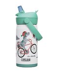 CAMELBAK Cyklistická láhev na vodu - THRIVE FLIP STRAW KIDS VSS 0,35 L - bílá/vícebarevná
