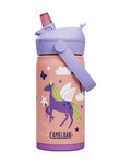 CAMELBAK Cyklistická láhev na vodu - THRIVE FLIP STRAW KIDS VSS 0,35 L - oranžová/vícebarevná