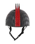 BELL Cyklistická přilba - SKULL HAWK - černá/červená