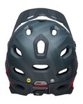 BELL Cyklistická přilba - SUPER DH SPHERICAL - modrá/červená
