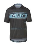 GIRO Cyklistický dres s krátkým rukávem - ROUST - černá/světle modrá