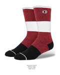 CRANKBROTHERS Cyklistické ponožky klasické - ICON MTB 9'' - červená/černá/bílá