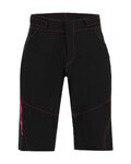 SANTINI Cyklistické kalhoty krátké bez laclu - SELVA - červená/černá