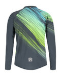SANTINI Cyklistický dres s dlouhým rukávem zimní - SASSO - zelená/šedá
