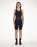 SANTINI Cyklistické kalhoty krátké s laclem - UNICO LADY - černá