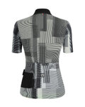 SANTINI Cyklistický dres s krátkým rukávem - DELTA KINETIC LADY - bílá/černá