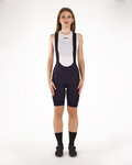 SANTINI Cyklistické kalhoty krátké s laclem - GRAVEL - černá