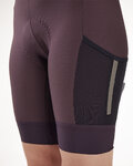 SANTINI Cyklistické kalhoty krátké s laclem - GRAVEL - černá