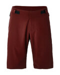 SANTINI Cyklistické kalhoty krátké bez laclu - FULCRO - bordó