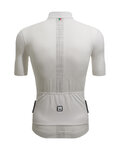SANTINI Cyklistický dres s krátkým rukávem - COLORE PURO - bílá