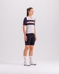 SANTINI Cyklistický dres s krátkým rukávem - ECO SLEEK NEW BENGAL - bílá/černá