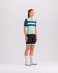 SANTINI Cyklistický dres s krátkým rukávem - ECO SLEEK NEW BENGAL - světle zelená/zelená