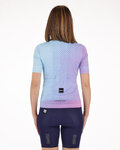 SANTINI Cyklistický dres s krátkým rukávem - PAWS FORMA - růžová/fialová