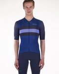 SANTINI Cyklistický dres s krátkým rukávem - ECO SLEEK NEW BENGAL  - modrá