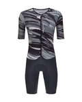 SANTINI Cyklistická kombinéza - MADSS V2 - černá/šedá