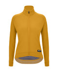 SANTINI Cyklistický dres s dlouhým rukávem zimní - RTR - žlutá