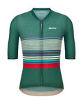 SANTINI Cyklistický dres s krátkým rukávem - BENGAL EVO - zelená