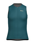 SANTINI Cyklistický dres bez rukávů - OPAL - modrá