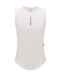 SANTINI Cyklistické triko bez rukávů - DELTA - bílá