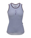 SANTINI Cyklistické triko bez rukávů - DELTA - světle modrá