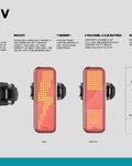 KNOG zadní světlo - BLINDER V TRAFFIC - červená