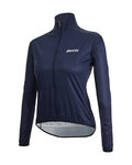SANTINI Cyklistická větruodolná bunda - NEBULA - modrá