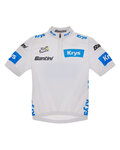 SANTINI Cyklistický dres s krátkým rukávem - TDF BEST YOUNG RIDER - bílá