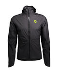 SCOTT voděodolná bunda - RC RUN WP - černá/žlutá
