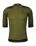 SCOTT Cyklistický dres s krátkým rukávem - PREMIUM - zelená