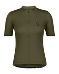 SCOTT Cyklistický dres s krátkým rukávem - ENDURANCE 10 S/SL W - zelená
