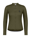 SCOTT Cyklistický dres s dlouhým rukávem letní - ENDURANCE 10 L/SL W - zelená
