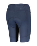 SCOTT Cyklistické kalhoty krátké bez laclu - ENDURANCE 10 +++ W - modrá