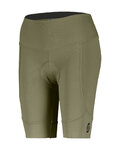 SCOTT Cyklistické kalhoty krátké bez laclu - ENDURANCE 10 +++ W - zelená
